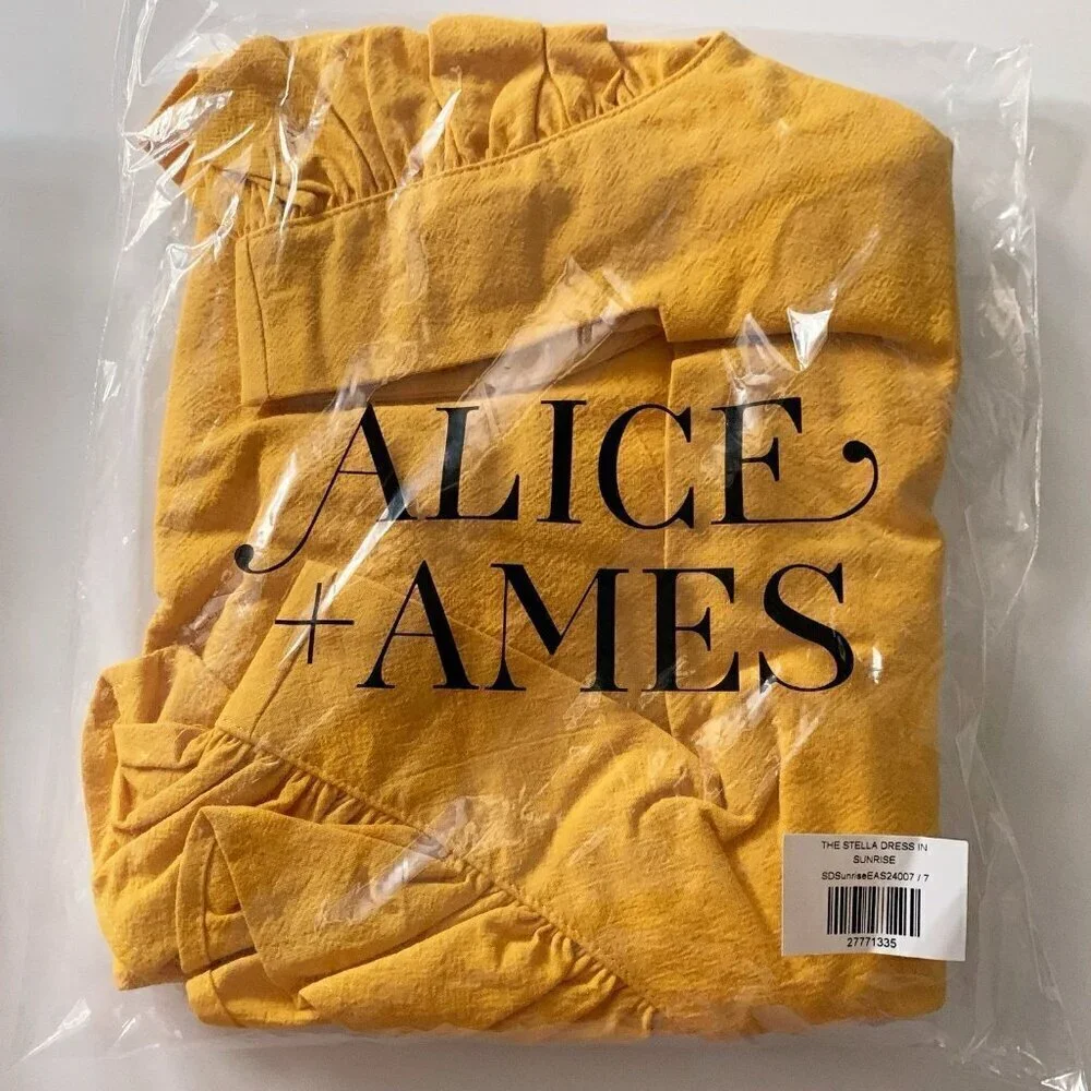 NEW Alice and Ames Girl Stella Dress in Sunrise 7 years